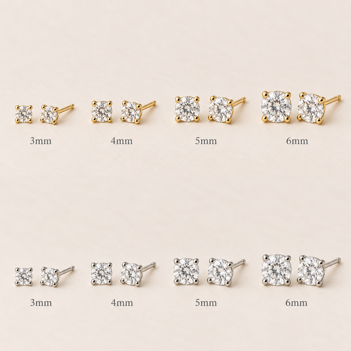 Sophia Moissanite Studs