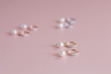 Load image into Gallery viewer, Freya Pearl Huggies