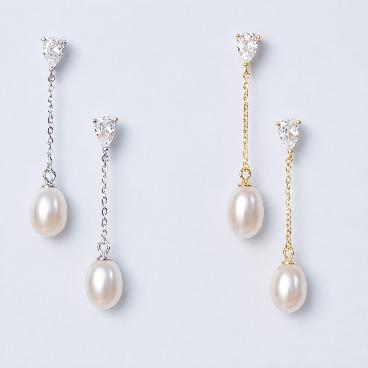 Olivia Pearl Drop Studs
