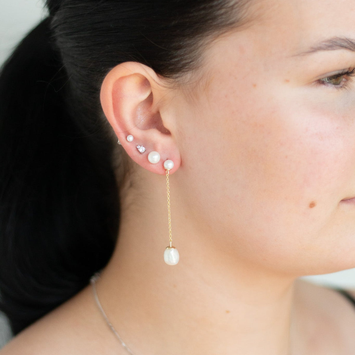 Jessie Pearl Drop Studs