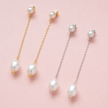 Load image into Gallery viewer, Jessie Pearl Drop Studs
