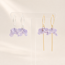 Load image into Gallery viewer, Petite Peony Hoops
