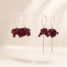 Load image into Gallery viewer, Petite Peony Hoops

