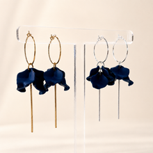 Load image into Gallery viewer, Petite Peony Hoops
