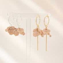 Load image into Gallery viewer, Petite Peony Hoops
