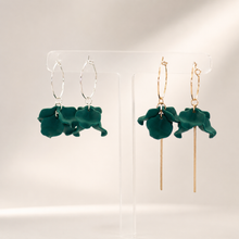 Load image into Gallery viewer, Petite Peony Hoops
