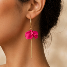 Load image into Gallery viewer, Petite Peony Hoops
