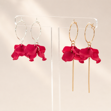 Load image into Gallery viewer, Petite Peony Hoops
