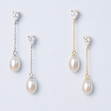 Load image into Gallery viewer, Olivia Pearl Drop Studs
