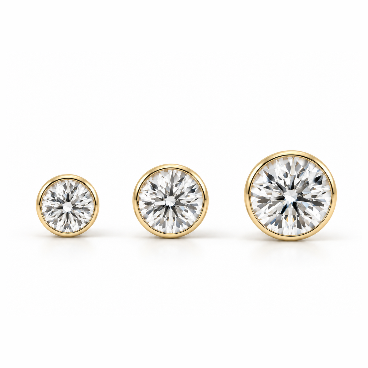 Lucy Moissanite Studs