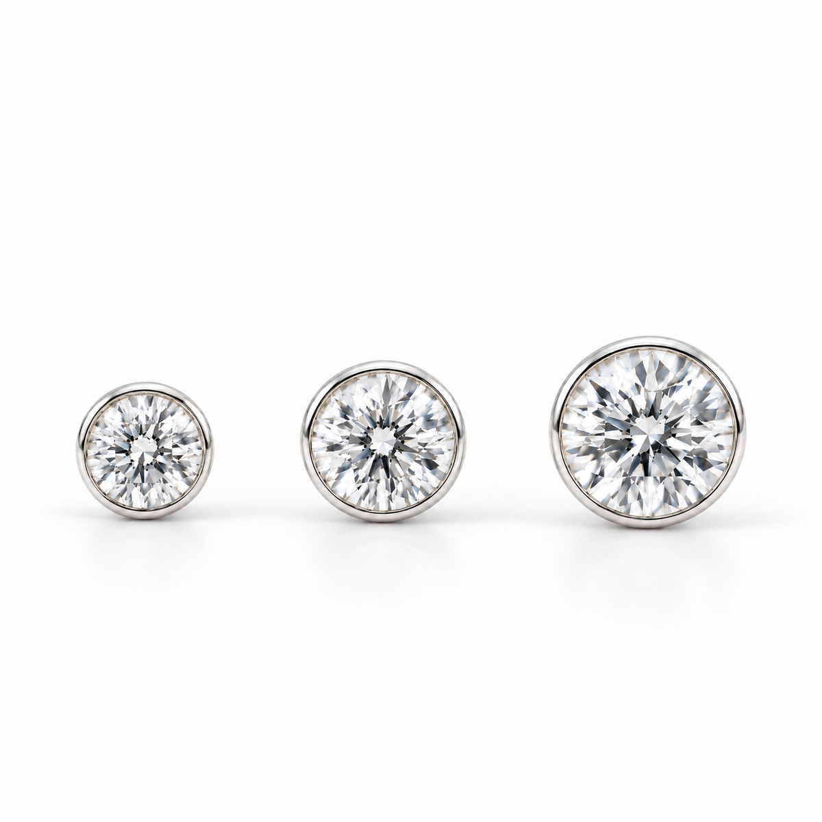 Lucy Moissanite Studs