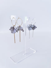 Load image into Gallery viewer, Petite Peony Hoops
