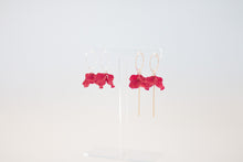 Load image into Gallery viewer, Petite Peony Hoops
