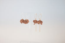Load image into Gallery viewer, Petite Peony Hoops
