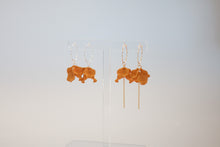 Load image into Gallery viewer, Petite Peony Hoops
